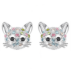 Creative Cat Stud Earrings Decorative Accessories Gift