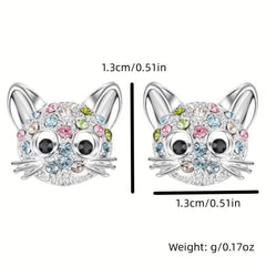 Creative Cat Stud Earrings Decorative Accessories Gift