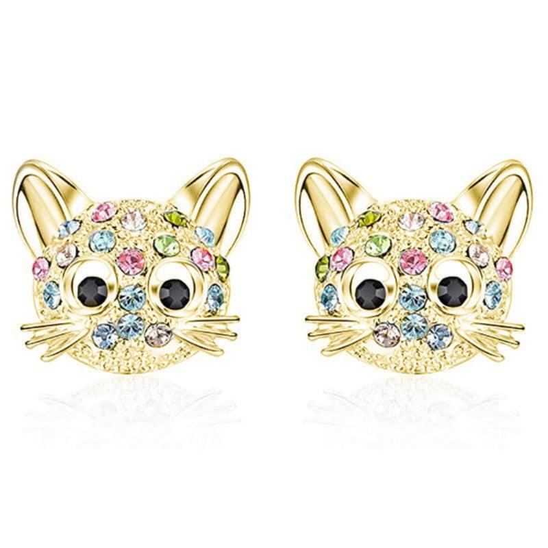 Creative Cat Stud Earrings Decorative Accessories Gift