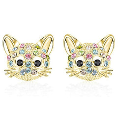 Creative Cat Stud Earrings Decorative Accessories Gift