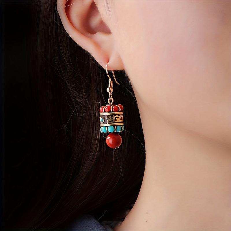 Exotic Earrings Ethnic Style Drop Earrings Retro Niche Ear Jewelry