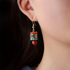 Exotic Earrings Ethnic Style Drop Earrings Retro Niche Ear Jewelry