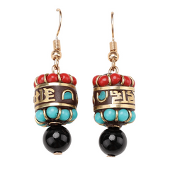 Exotic Earrings Ethnic Style Drop Earrings Retro Niche Ear Jewelry