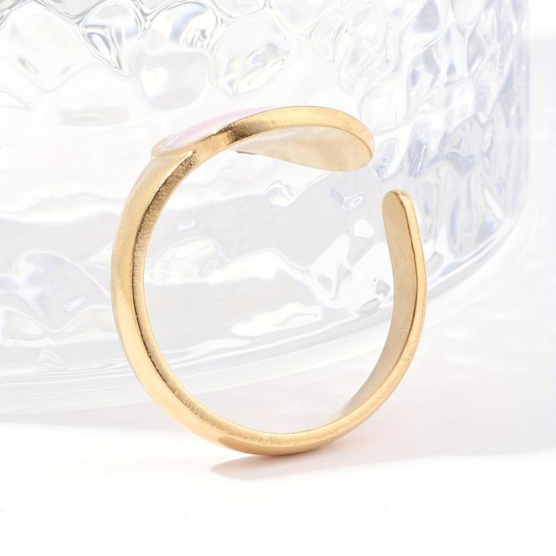 Personalized Stainless Steel Adjustable Ring