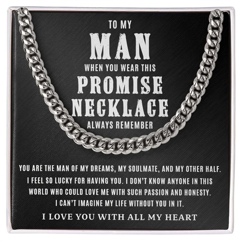 Cuban Link Chain Gift Set for Boyfriend Husband