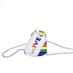 Rainbow Necklace Love Tag Necklace
