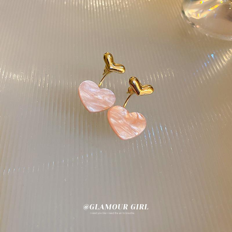 Double Heart Earrings Sweet And Lovely Mori Earrings Women