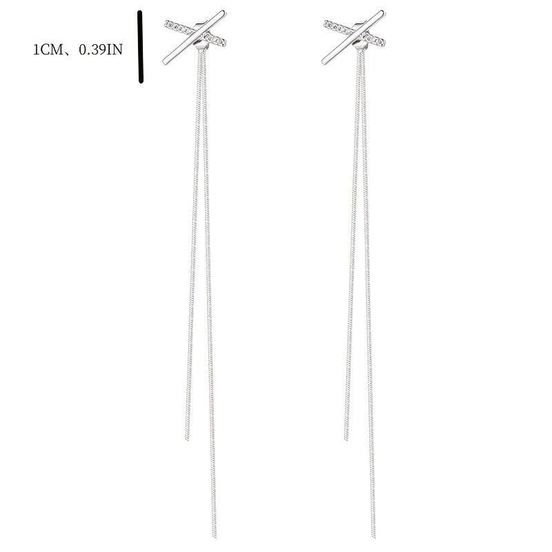 Tassel Chain Drop Earrings Long Dangle Ear Jewelry Accessories