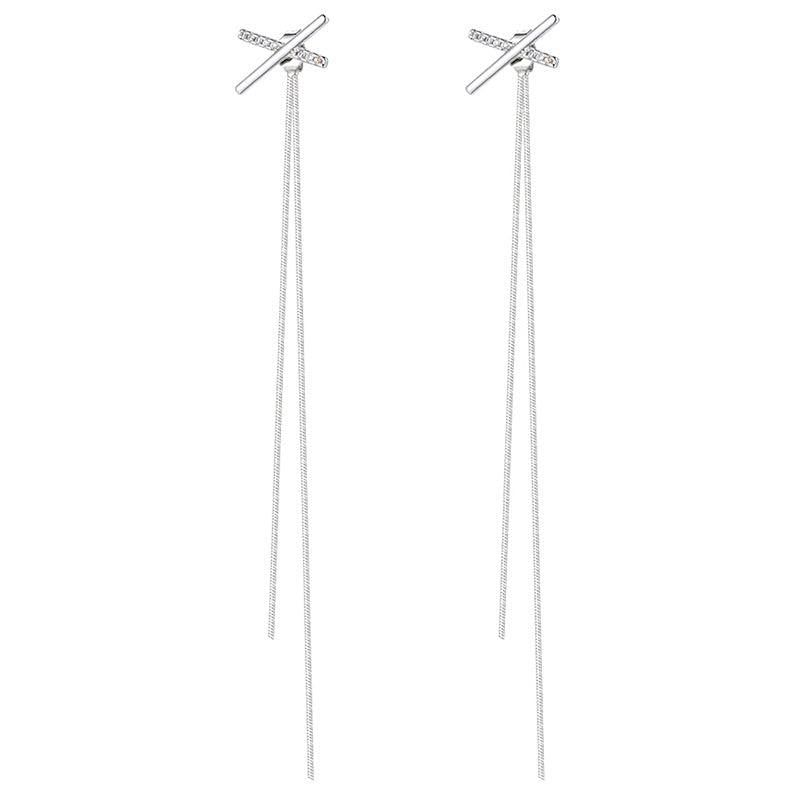 Tassel Chain Drop Earrings Long Dangle Ear Jewelry Accessories