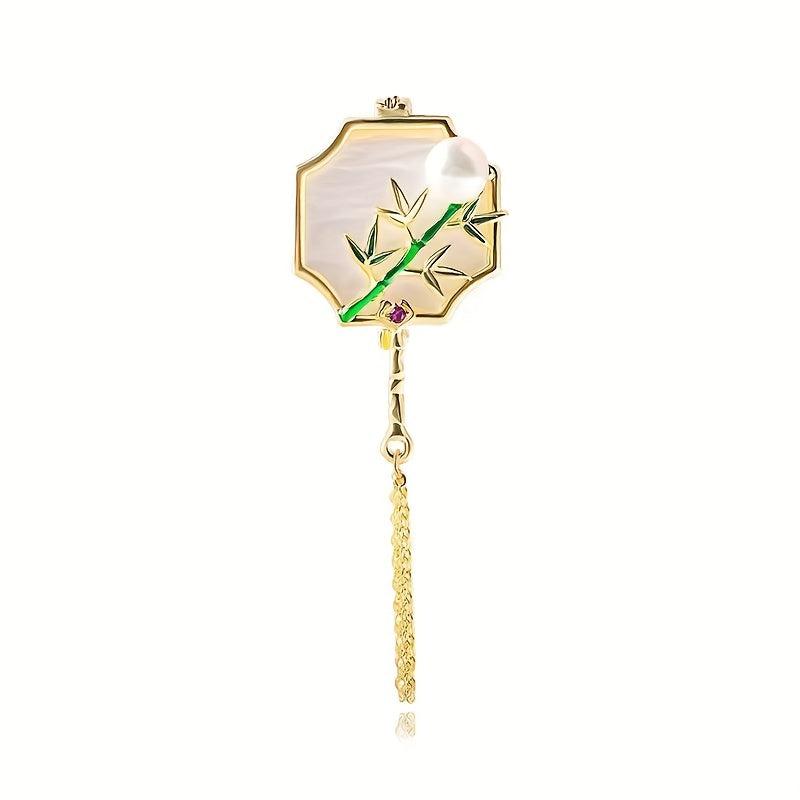 Retro Sense Plum Orchid Bamboo Chrysanthemum Brooch