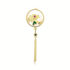 Retro Sense Plum Orchid Bamboo Chrysanthemum Brooch