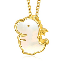 Little Dinosaur Pendant Necklace for Girls