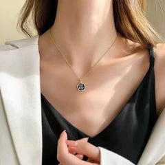 Niche Camellia Necklace Female Clavicle Chain Temperament Neck Chain