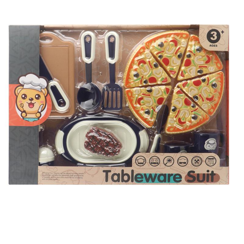 Kids Pretend Play Kitchen Toys Set Boys Girls Cooking Tools Food Barbecue