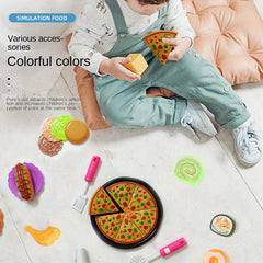Kids Pretend Play Kitchen Toys Set Boys Girls Cooking Tools Food Barbecue