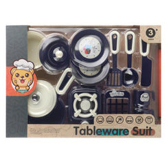 Kids Pretend Play Kitchen Toys Set Boys Girls Cooking Tools Food Barbecue