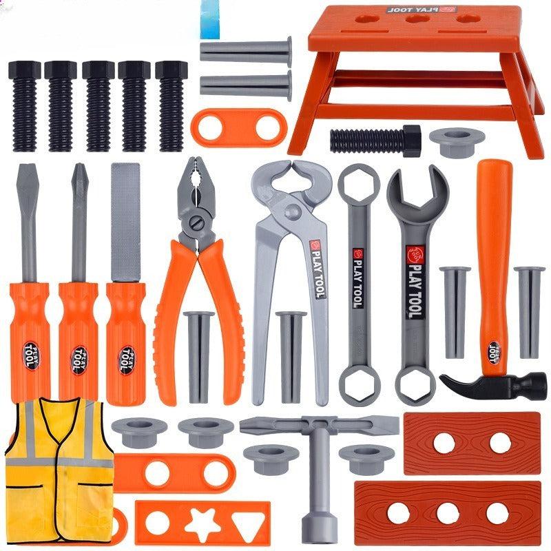 Kids Toolbox Toy Set Boy Chainsaw Repair Screwdriver Play House