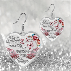 Butterfly Wing Glass Pendant Earrings - Party Gift for Girls
