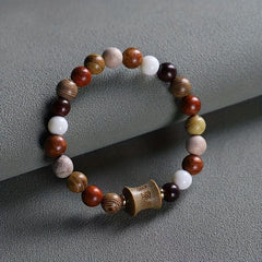 Bamboo Style Treasure Beads Bracelet for Couples