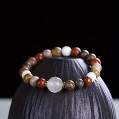 Bamboo Style Treasure Beads Bracelet for Couples