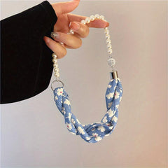 Pearl Necklace Small Scarf Style Clavicle Decoration