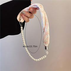 Pearl Necklace Small Scarf Style Clavicle Decoration