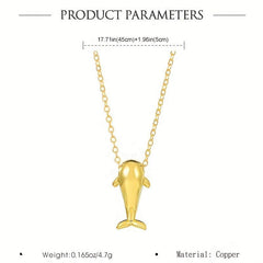 Double Layer Stacking Bow Necklace with Red Love Light Whale Pendant