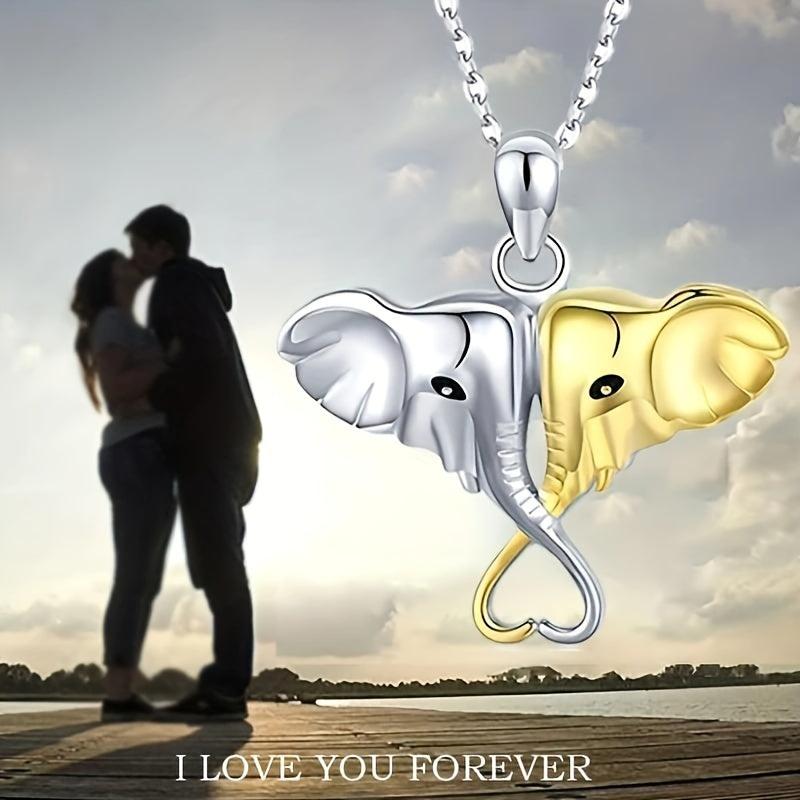 Elephant Necklace Gift For Wife Girlfriend Jewelry