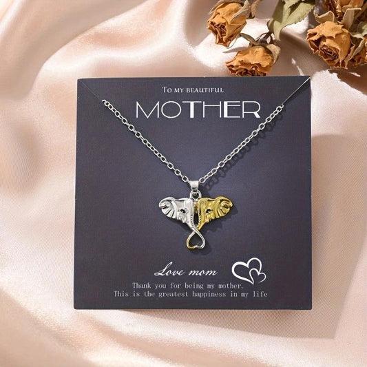 Elephant Necklace Gift For Wife Girlfriend Jewelry