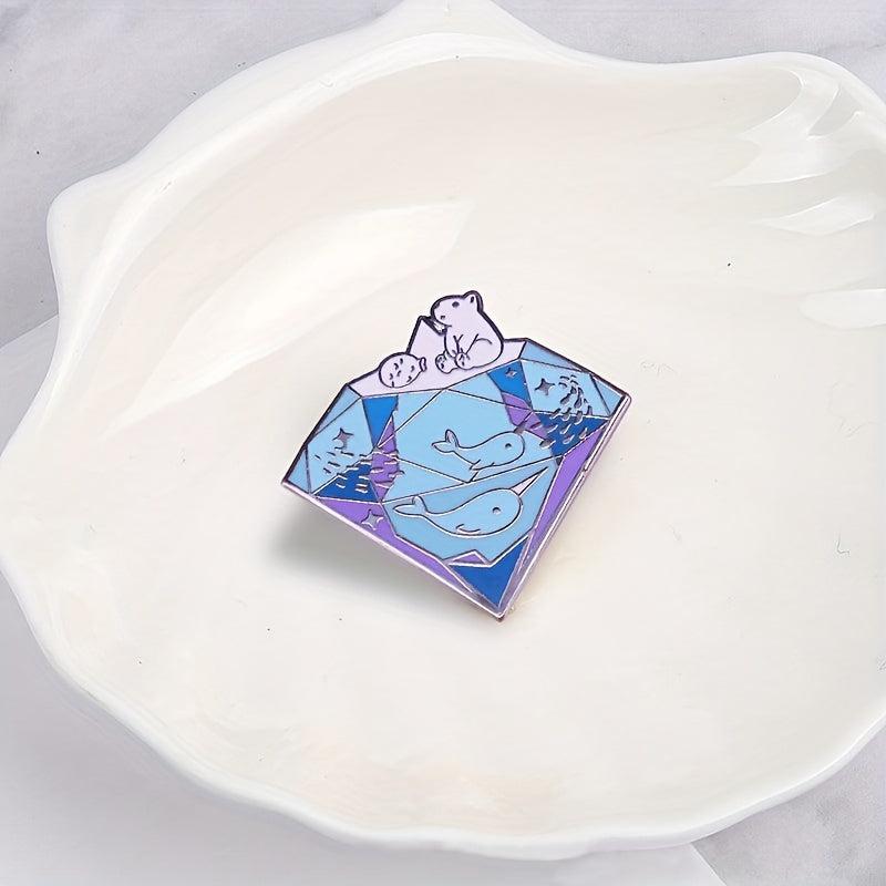 Marine Life Protection Pins - Polar Bears Dolphins Whales Animal Brooches