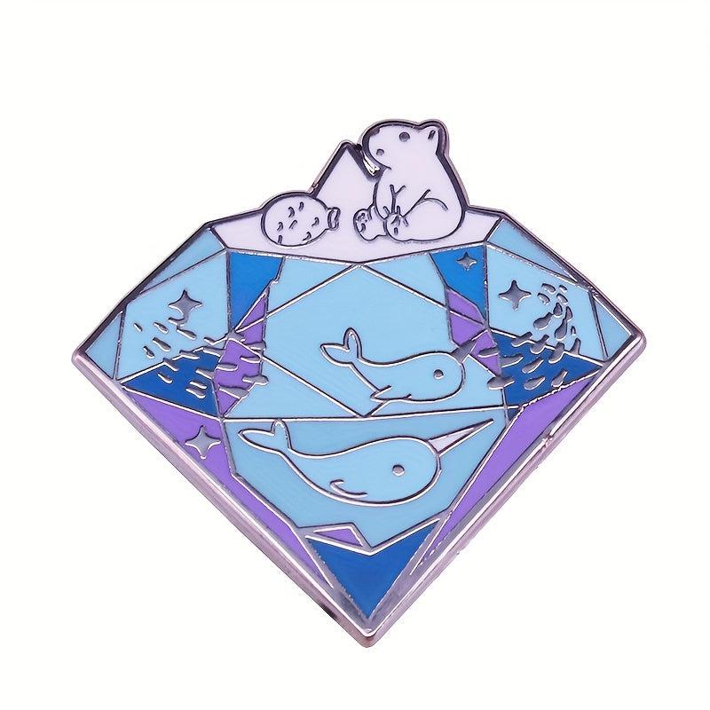 Marine Life Protection Pins - Polar Bears Dolphins Whales Animal Brooches