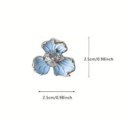 Temperament Flower Sense Light Ear Stud Earrings