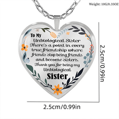 Love Heart Pendant Necklace To My Granddaughter