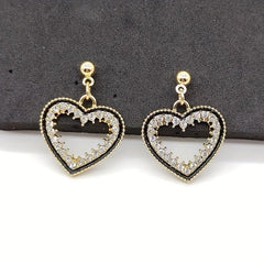 Heart Pentagram Earrings