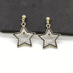 Heart Pentagram Earrings