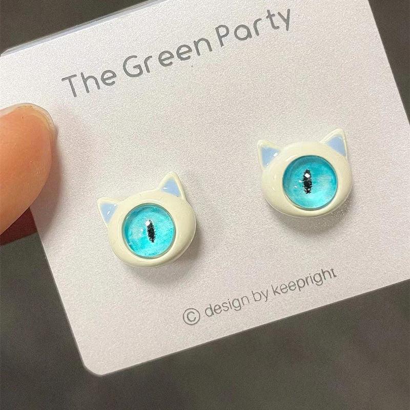 One eyed Little Monster Earrings Female Temperament Small Earrings