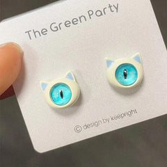 One eyed Little Monster Earrings Female Temperament Small Earrings