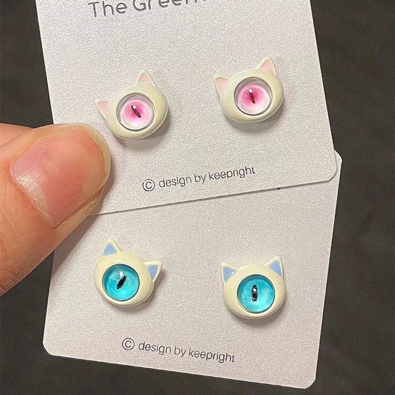 One eyed Little Monster Earrings Female Temperament Small Earrings