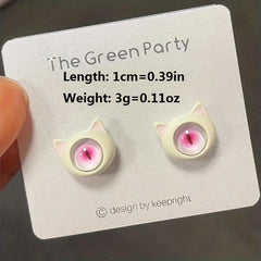 One eyed Little Monster Earrings Female Temperament Small Earrings