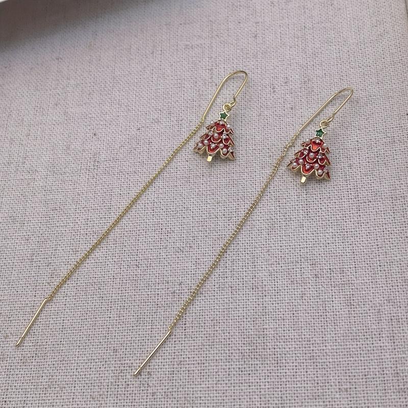 Christmas Tree Earrings - Festive & Stylish Women's Winter Jewelry