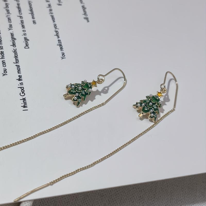Christmas Tree Earrings - Festive & Stylish Women's Winter Jewelry