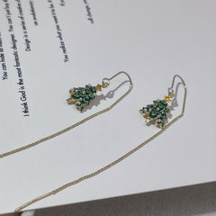 Christmas Tree Earrings - Festive & Stylish Women's Winter Jewelry