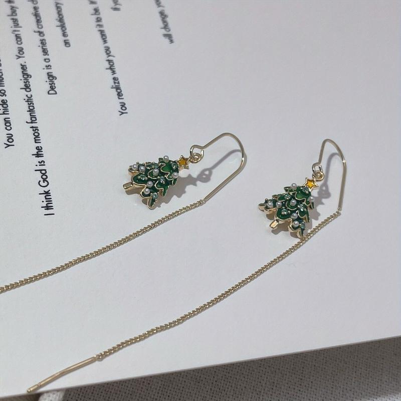 Christmas Tree Earrings - Festive & Stylish Women's Winter Jewelry