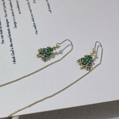 Christmas Tree Earrings - Festive & Stylish Women's Winter Jewelry