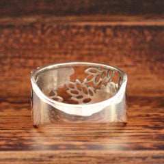 Vintage Silvery Plated Sunflower Woman Ring Party Jewelry Gift
