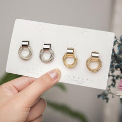 Sweet Temperament Earrings Wrap Stud Earrings