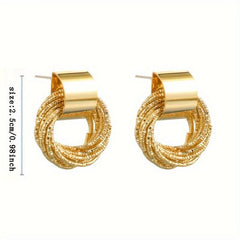Sweet Temperament Earrings Wrap Stud Earrings
