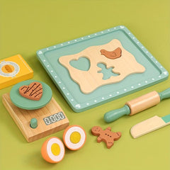 Wooden Biscuit Set Kids Baking Toy