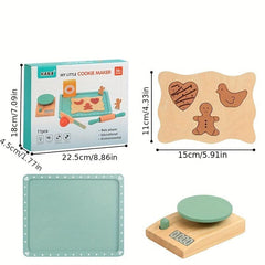Wooden Biscuit Set Kids Baking Toy