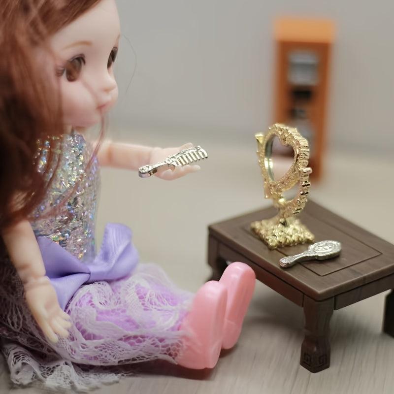 Dollhouse Accessories Furniture Dressing Table Playhouse Toys